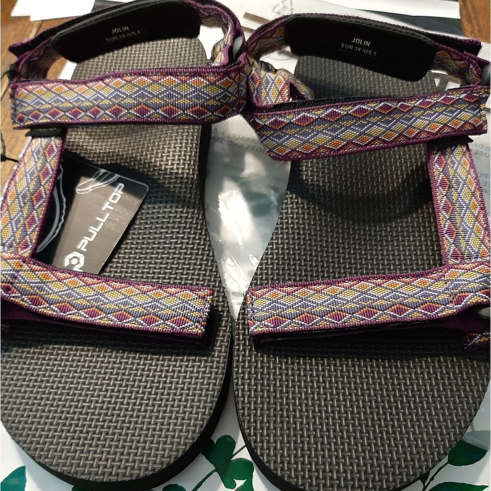 New Men's 5 Purple Black Pulltop Cloud Walk Jolin Summer Sandals Shoes